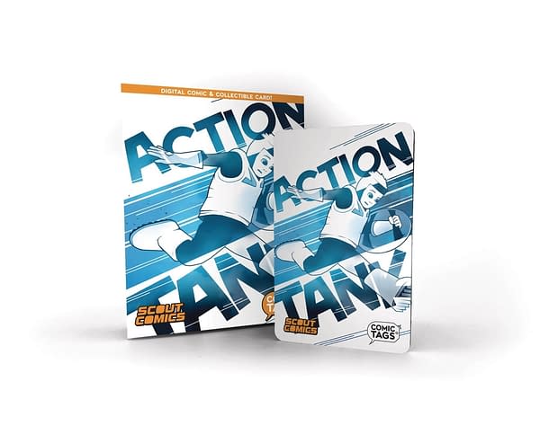 Cover image for ACTION TANK TP COMIC TAG CARD & COMIC 10 PACK