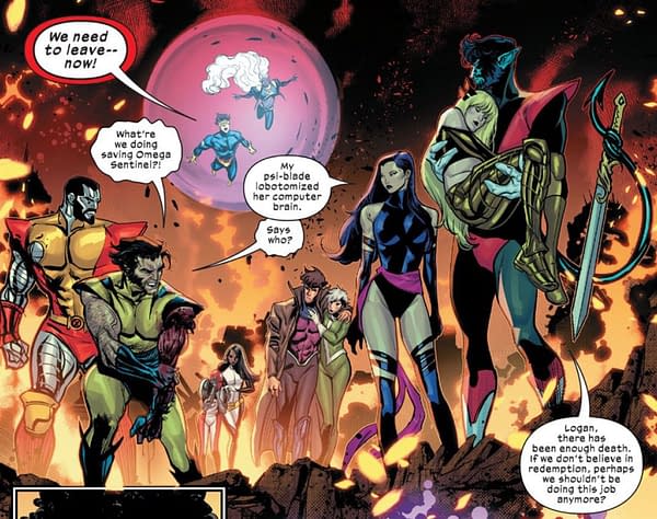 Come On Captain Britain, Don't Talk To Omega Sentinel About Partitions