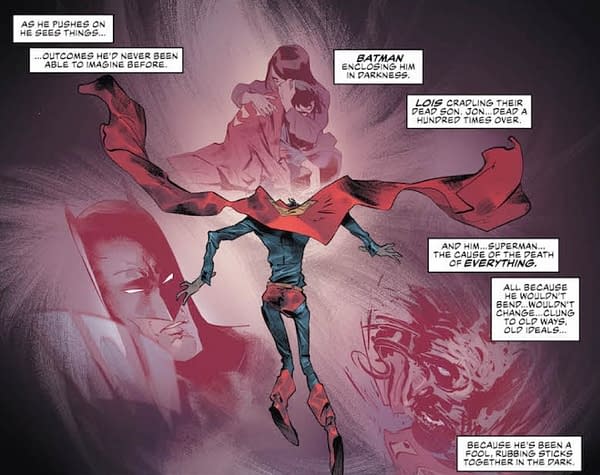 Now Superman is Picturing His Son's Death Over and Over (Justice League #24 Preview)