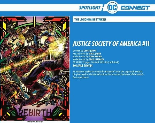 DC Comics Cancels Orders For Justice Society of America #11