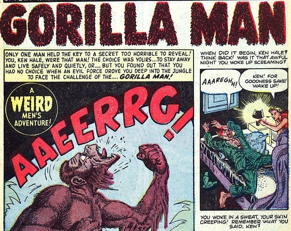 First Appearance of Agents Of Atlas' Ken Hale the Gorilla-Man from 1954