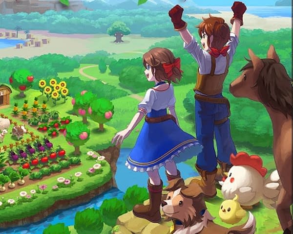 Have you ever seen people more excited to be farming? Courtesy of Natsume.
