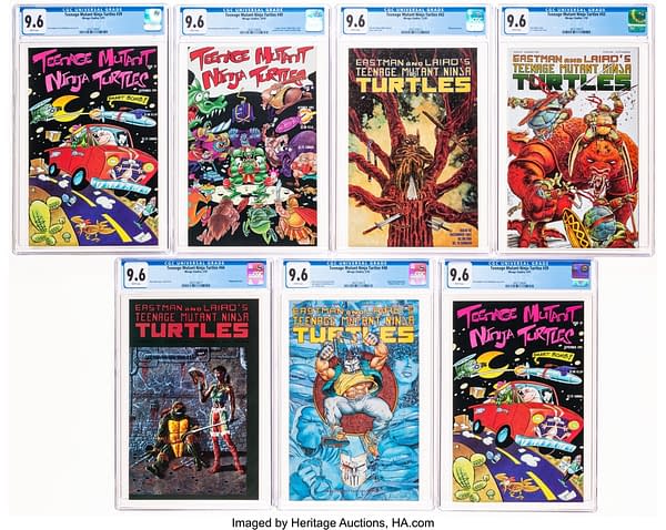 TMNT Collectors Can Bid On 7 CGC 9.6 Books At Heritage Auctions Today
