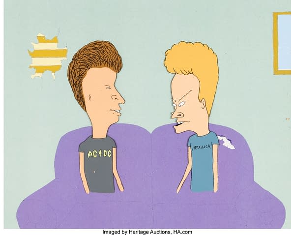 Beavis and Butt-Head Production Cels and Animation Drawing Group of 4. Credit: Heritage Auctions