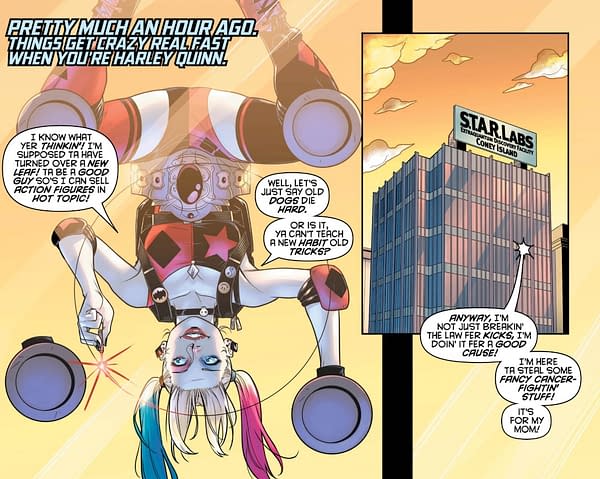 Can Harley Find a Cure for Cancer in Tomorrow's Harley Quinn #60?
