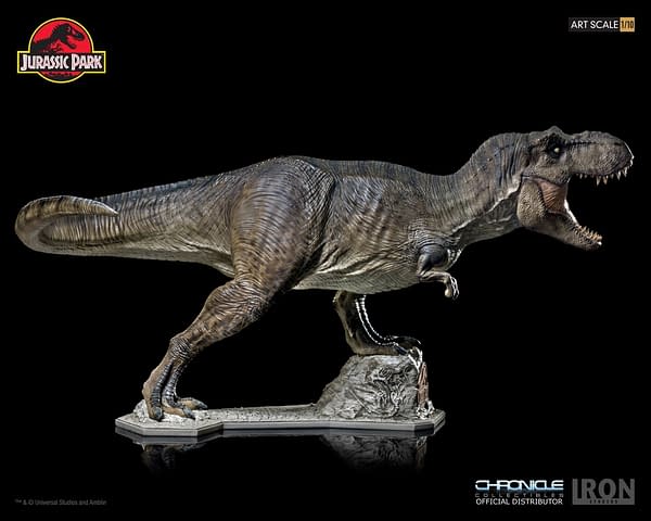 T-Rex Statue from Jurassic Park Heading Home Thanks to Iron Studios