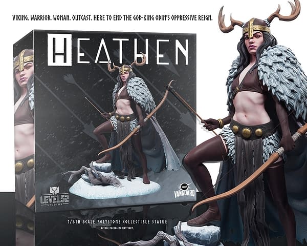 Level 52 and Vault Comics Create Statue For Natasha Alterici's Heathen.