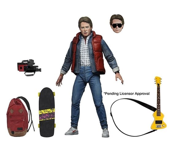 NECA has revealed their Back To The Future Marty McFly figure will release in August. Credit NECA