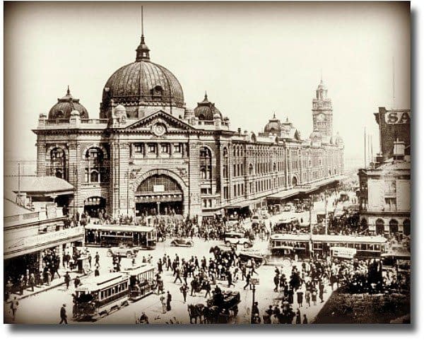 Old picture of Melbourne
