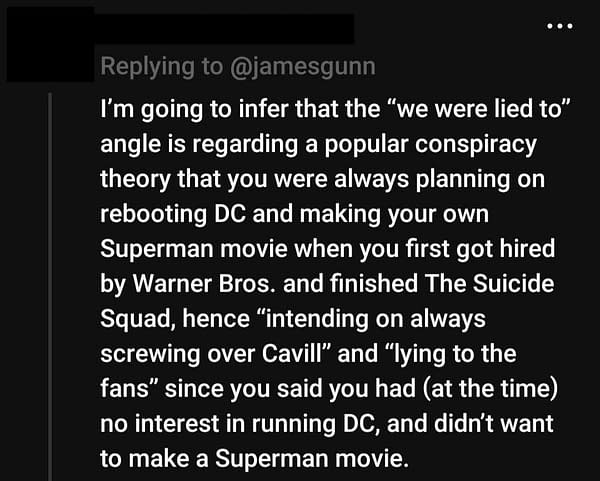 Superman: James Gunn Debunks "Confusing" Henry Cavill Conspiracy