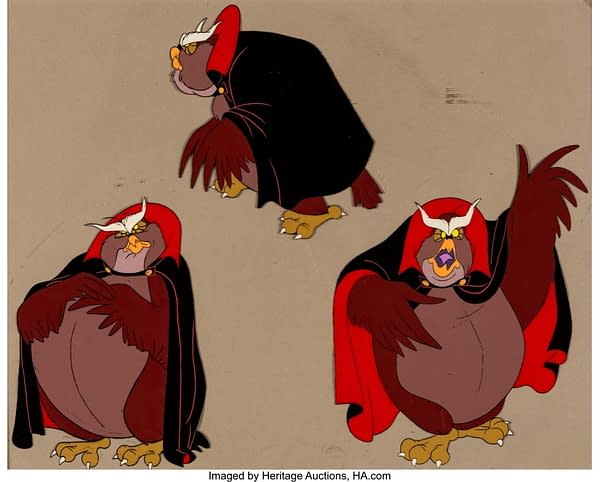 Rock-a-Doodle Villain Grand Duke color model cel. Credit: Heritage Auctions