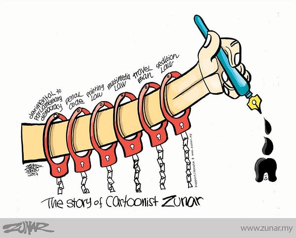Charges of Sedition Against Malaysian Cartoonist Zunar Lifted