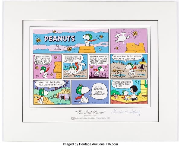 Charles Schulz Peanuts Sunday Comic Strip Limited Edition Print #13/200 (International Museum of Cartoon Art, undated). Credit: Heritage Auctions