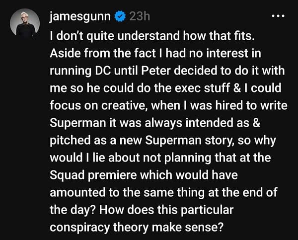 Superman: James Gunn Debunks "Confusing" Henry Cavill Conspiracy