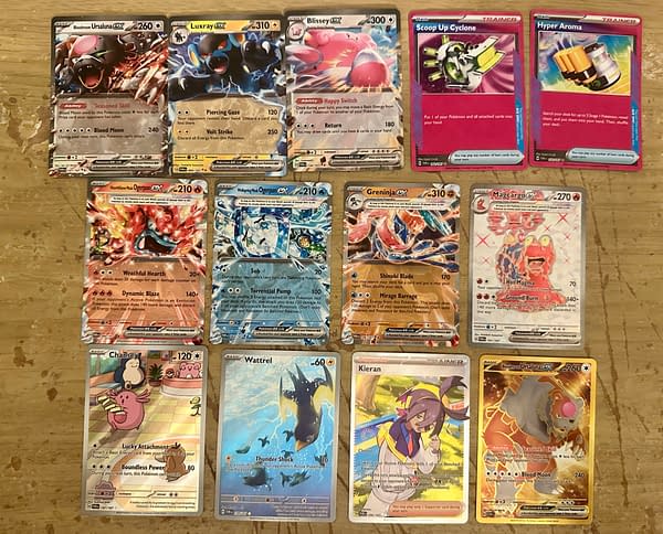Pokémon TCG Scarlet & Violet – Twilight Masquerade booster box hits. Credit: Theo Dwyer