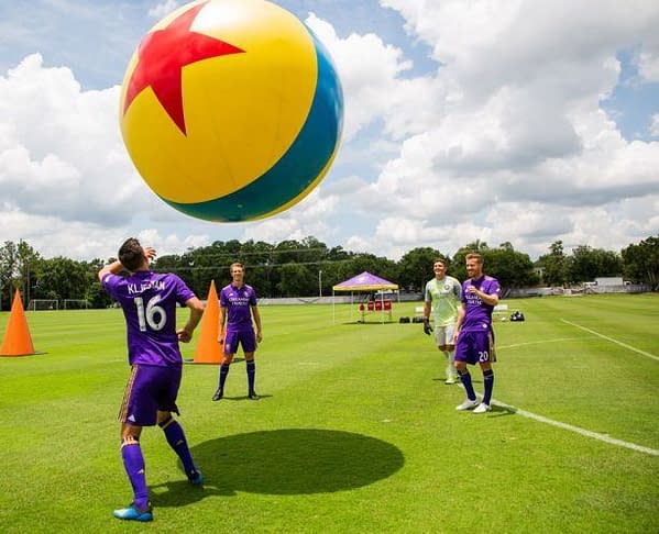 Orlando City Soccer Club Members Try Their Hand at Toy Story-Inspired Drills