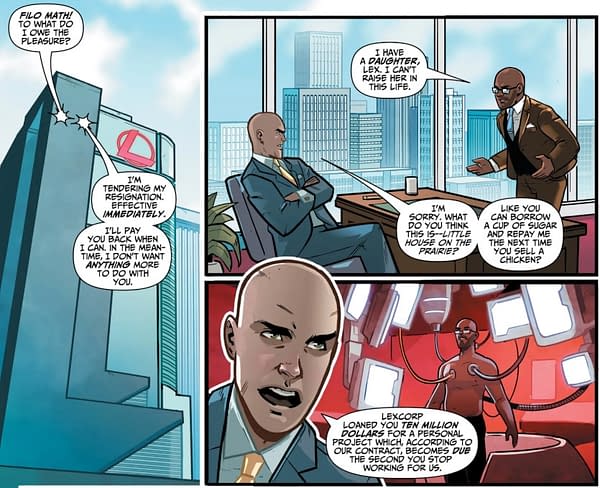 Lex Luthor's Loan Forgiveness Plan in Tomorrow's Wonder Twins #3