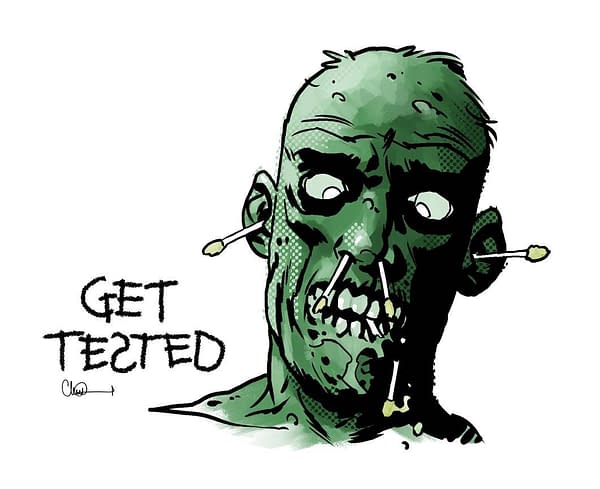 The Walking Dead's Charlie Adlard Draws Zombie PSA for Covid-19