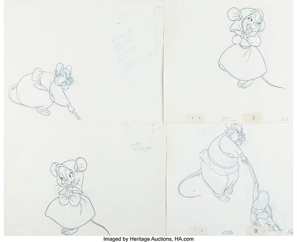 An American Tail: Fievel Goes West Animation Production Drawings Group of 11. Credit: Heritage Auctions
