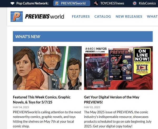 PreviewsWorld And DiamondComics.Com Are Down... For Good?
