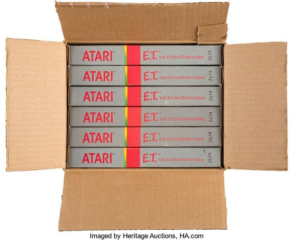 A WHole Case Of The Atari E.T. Game Is On Auction At Heritage Today