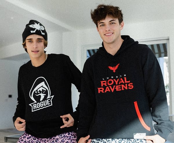 Josh Richards and Griffin Johnson sporting Rogue and Royal Ravens gear, courtesy of ReKTGlobal.