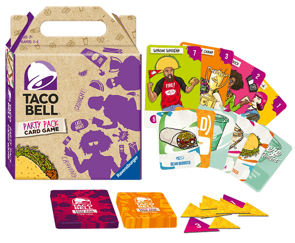 A look at the Taco Bell Party Pack Card Game, courtesy of Ravensburger.