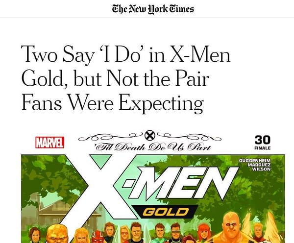 The X-Men Gold #30 Wedding Twist Was Not Marc Guggenheim's Idea (SPOILERS)