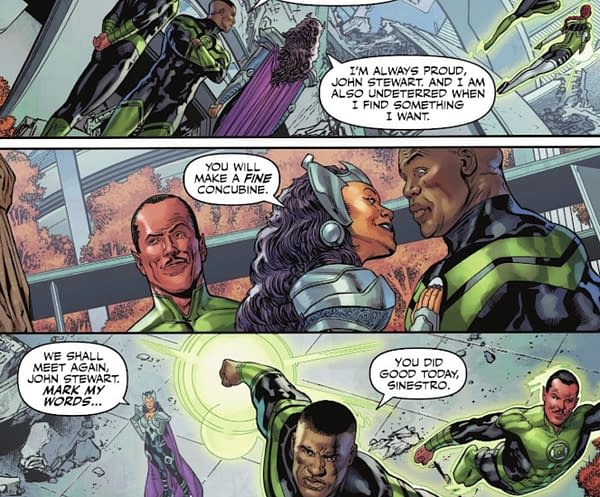 John stewart and Hawkgirl