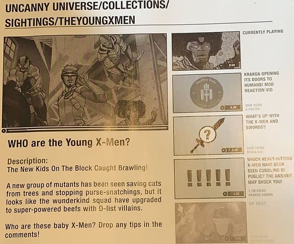 Young X-men - A New Name for The Children Of The Atom?