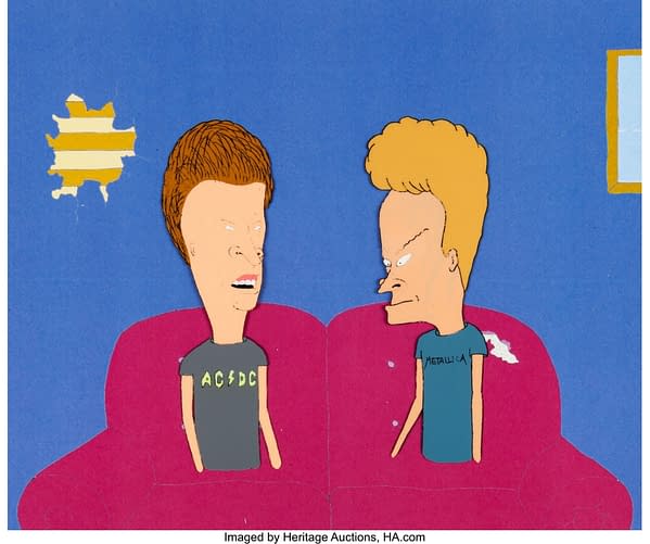 Beavis and Butt-Head Production Cels and Animation Drawing Group of 4. Credit: Heritage Auctions