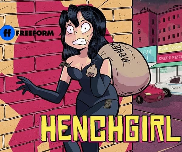 Henchgirl and Freeform promotional image. Credit: Scout Comics