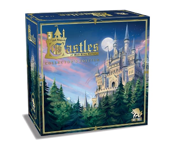 A look at the box art for Castles Of Mad King Ludwig Collector's Edition, courtesy of Bezier Games.