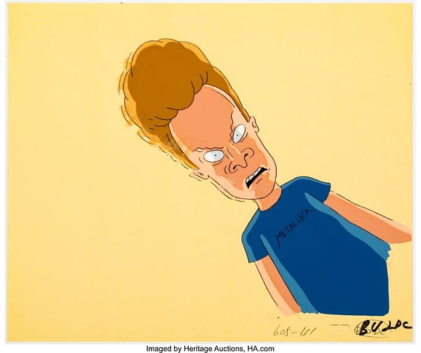 Beavis Production Cels and Animation Drawing Group of 3. Credit: Heritage Auctions