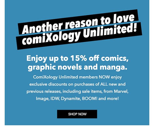 ComiXology Offer 15% Discount to $6-A-Month ComiXology Unlimited Members