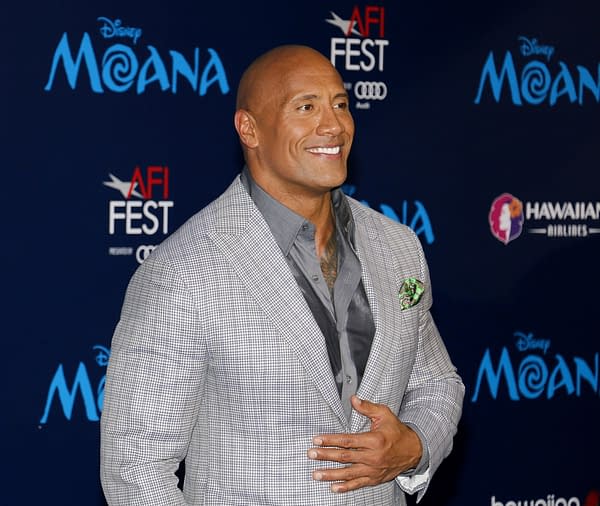 Dwayne Johnson at the AFI FEST 2016 Premiere of 'Moana' held at the El Capitan Theatre in Hollywood, USA on November 14, 2016. Editorial credit: Tinseltown / Shutterstock.com