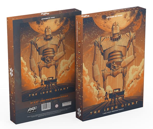 An Iron Giant themed puzzle by Mondo.
