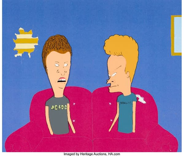 Beavis and Butt-Head Production Cels and Animation Drawing Group of 4. Credit: Heritage Auctions