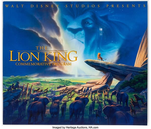 Commemorative The Lion King booklet. Credit: Heritage