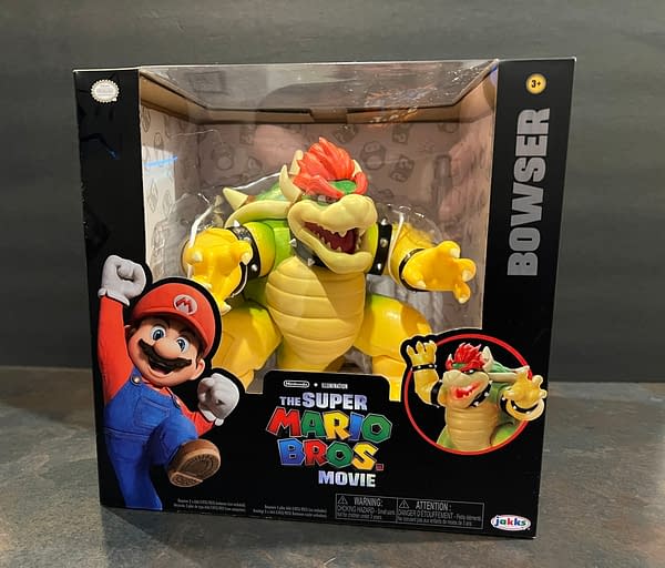 Super Mario Bros Movie Jakks Bowser Figure Breathes Fire And It Rules