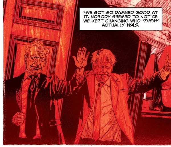 Si Spurrier On Quoting Prime Minister Boris Johnson In John Constantine: Hellblazer #11 