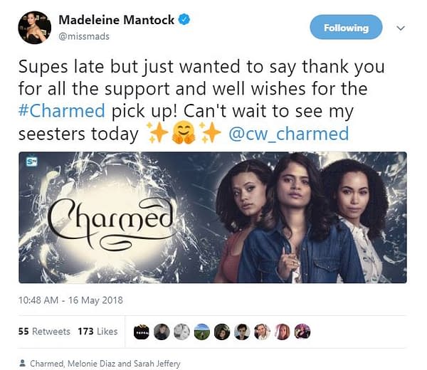 'Charmed' Actress Madeleine Mantock Shares First Look at The CW's Charmed Ones
