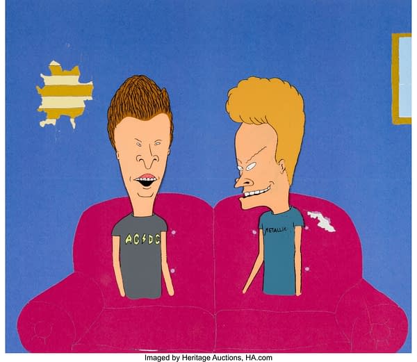 Beavis and Butt-Head Production Cels and Animation Drawing Group of 4. Credit: Heritage Auctions