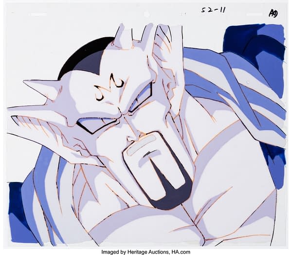 Dragon Ball Z Dabura Production Cel and Animation Drawing (Toei Animation, c. 1994-96). Credit: Heritage