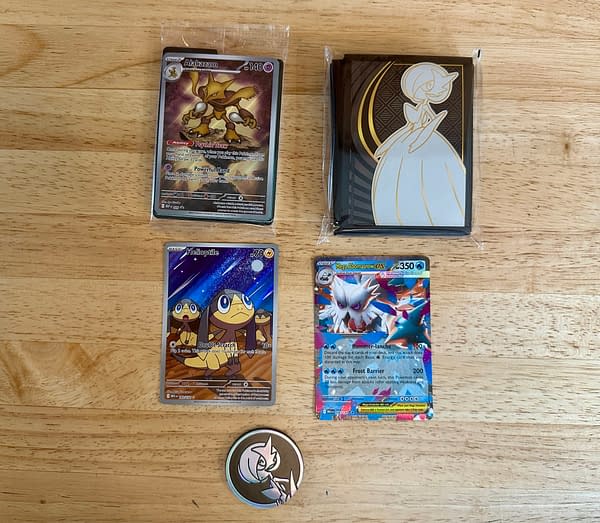 Pokémon TCG Mega Evolution Era ETB pulls. Credit: Theo Dwyer Pokémon TCG Mega Evolution Era ETB pulls. Credit: Theo Dwyer