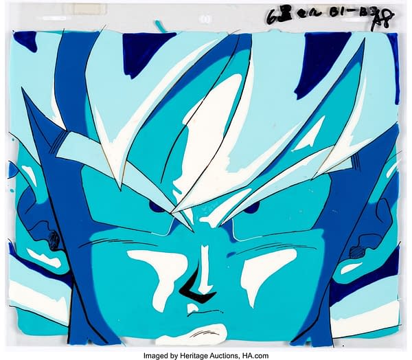 Dragon Ball Z Goku Production Cel and Animation Drawing. Credit: Heritage Auctions