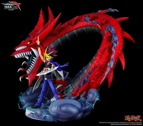 Taka Corp Studio Reveals New Yu-Gi-Oh Slifer the Sky Dragon Statue