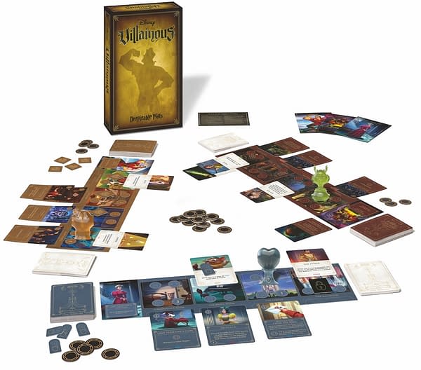 A look at the content for Disney Villainous: Despicable Plots, courtesy of Ravensburger.