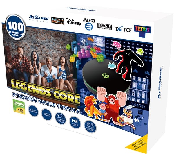 A look at the box for Legends Core, courtesy of AtGames.