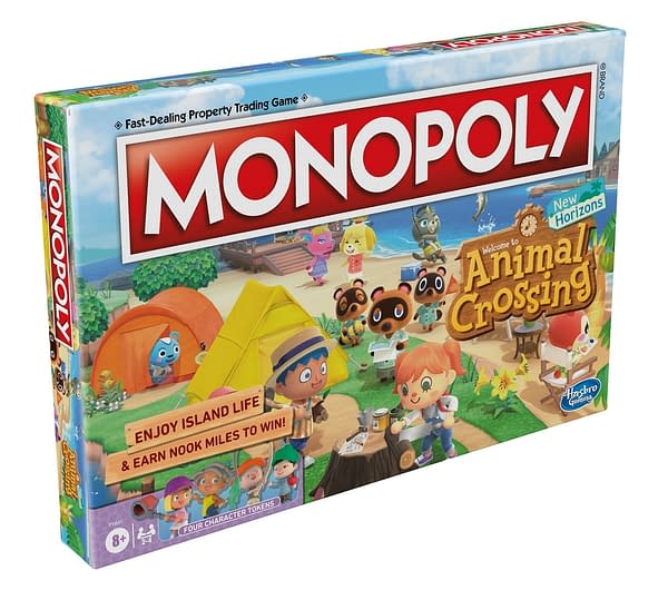 A look at the box art for Monopoly Animal Crossing: New Horizons Edition, courtesy of Hasbro.
